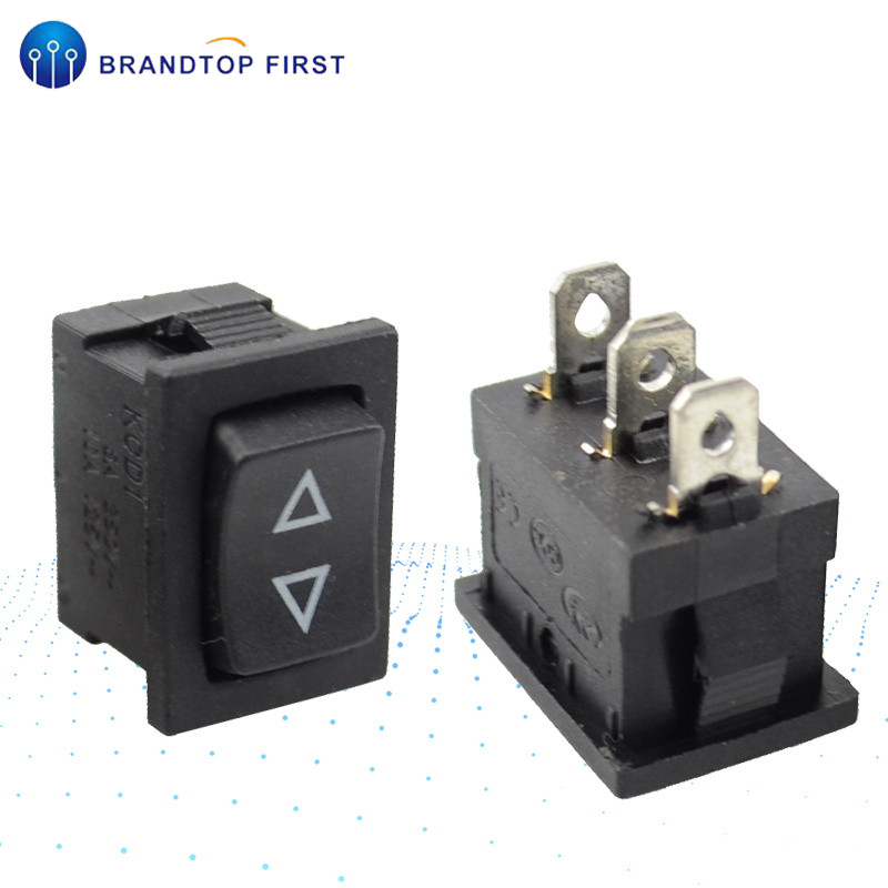 2pcs 21*15mm Momentary self-reset Rocker switch (ON)-OFF-(ON) 3pins