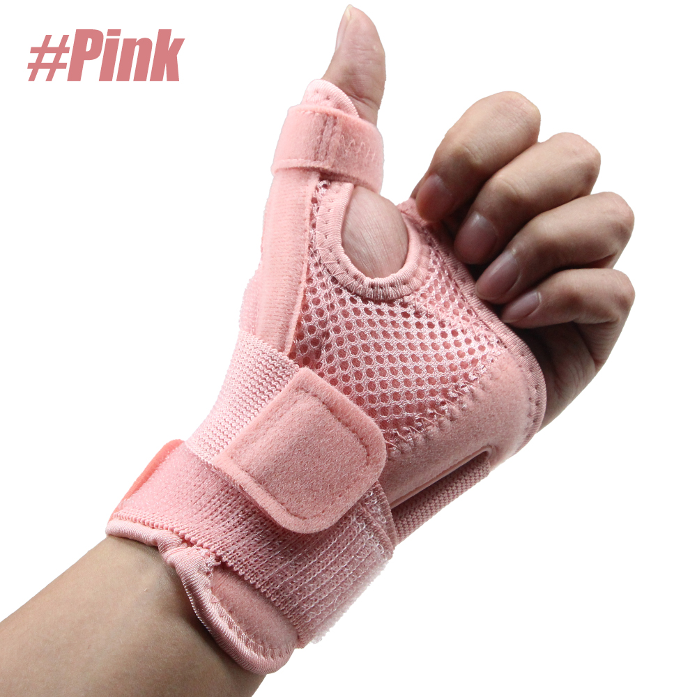 Attelle Spica de pouce réglable, 1 pièce, attelle de poignet stabilisatrice de pouce, Support pour hommes et femmes, arthrite du canal carpien, ténosynovite: WHITE