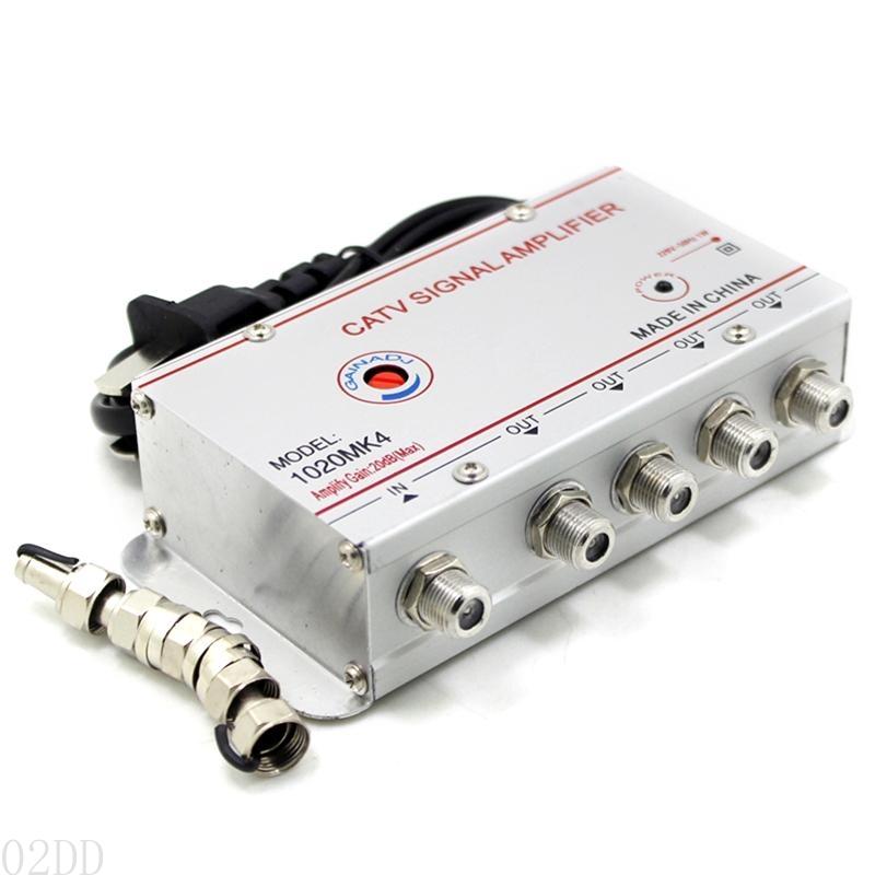02dd 4way 20db Splitter Splitter qualidade Caixa Antena amplificador sinal