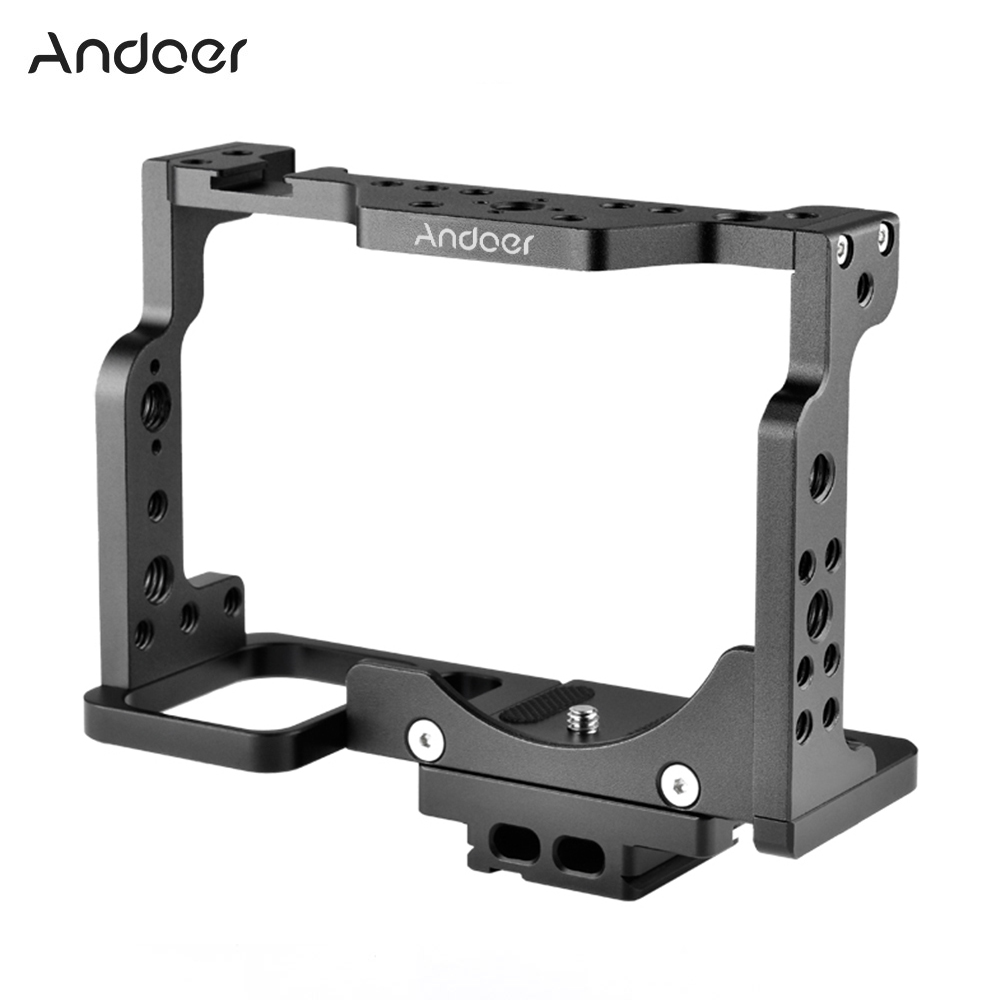 Andoer C15 Camera Cage + Top Handvat + 15 Mm Staaf Grondplaat Kit Aluminium Met Koud Shoe Mount Voor nikon Z6/Z7 Dslr Camera: Andoer C15-A