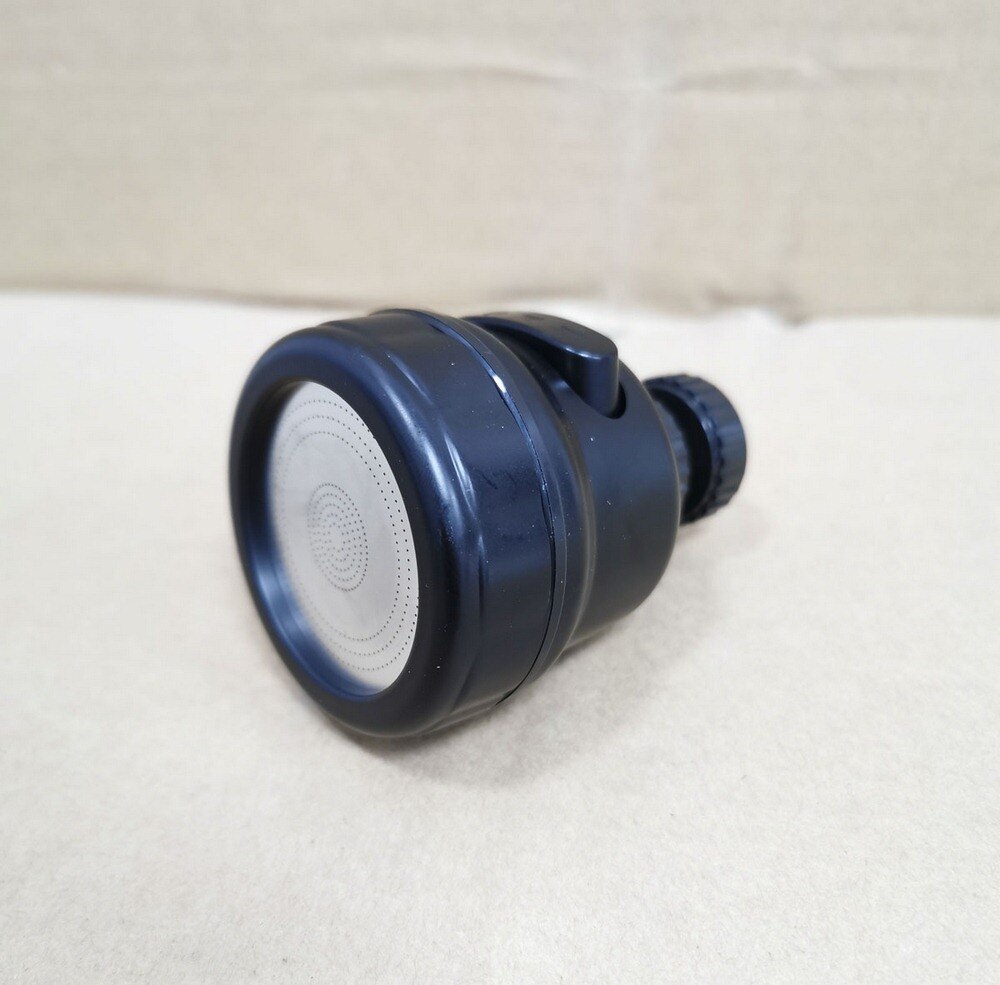 Kitchen 360-Degree Rotating Splash-proof Faucet Kitchen Faucet Water Bubbler Saving Tap Aerator Diffuser Faucet Shower Head: black