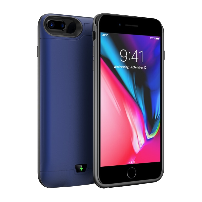 Suqy External Battery for Iphone 6/ 6s/ 7/ 8 Case Power Bank 5500mAh Rechargeable Batteries Charging Case for Iphone 7 Powerbank