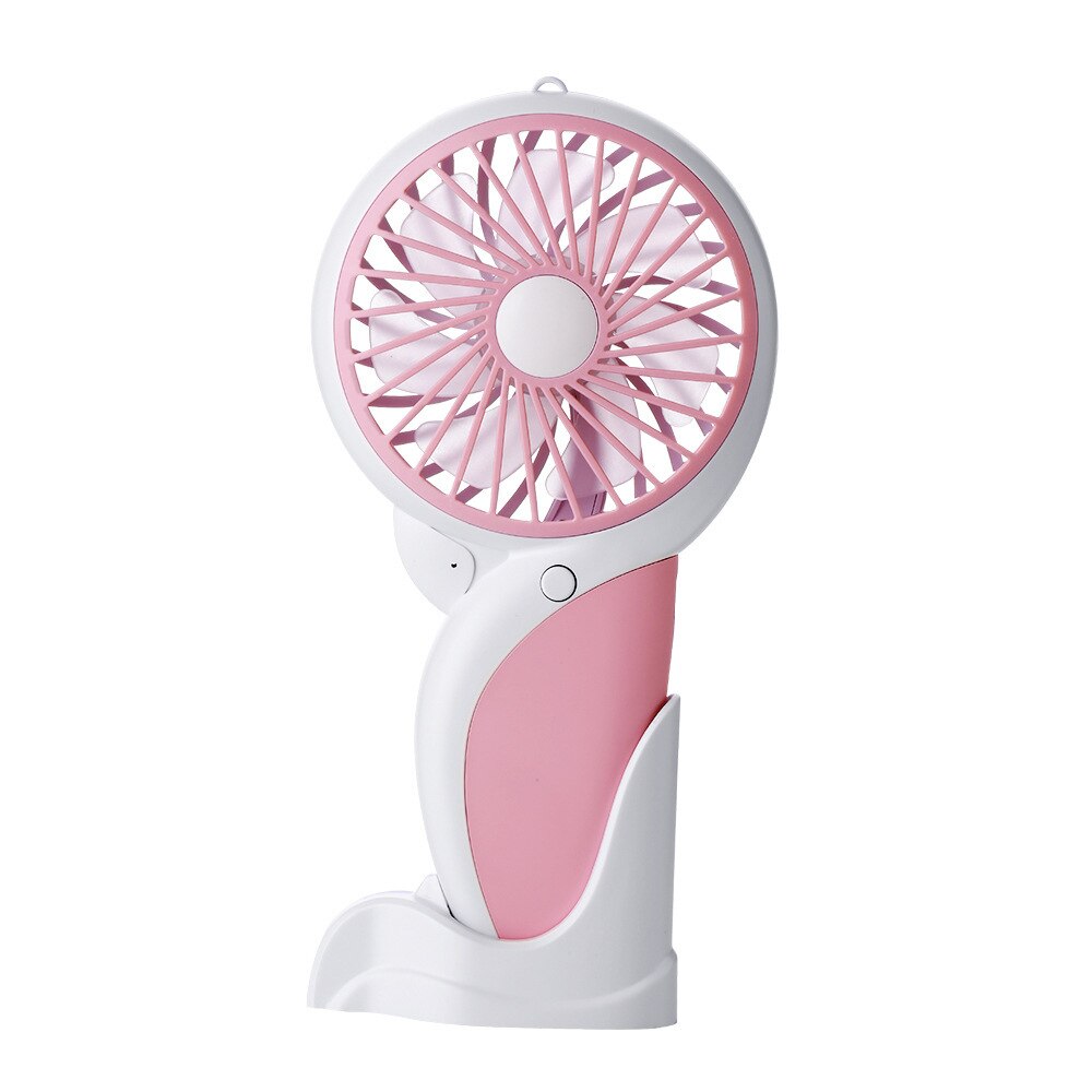 MOONBIFFY Portable Mini USB Handheld Fan - 3.7V - Quiet Operation Below 36dB - Compact Travel Size: Pink
