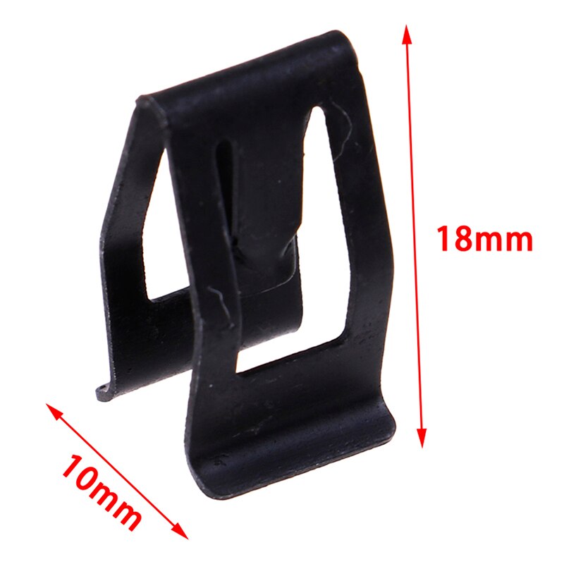 20Pcs Universal Car Front Console Dash Dashboard Auto Trim Metal Retainer Black Rivet Fastener Clips