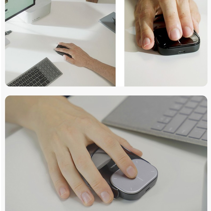 Cheerdots 2 mouse de ar removível sem fio touchpad tudo-em-um bolso AI gravação habilitado mouse controle sem fio