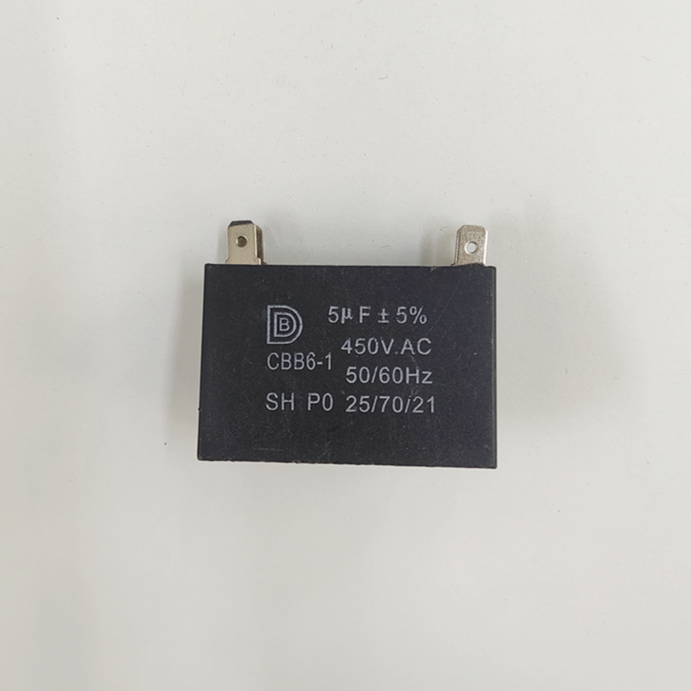 450V Airconditioner Onderdelen Fan Motor Start Condensator 1 Uf 1.2 Uf 1.5 Uf 2 Uf 2.5 Uf 3 uf 3.5 Uf 4.5 Uf 5 Uf Rechthoek Vormige Condensator: 5uF