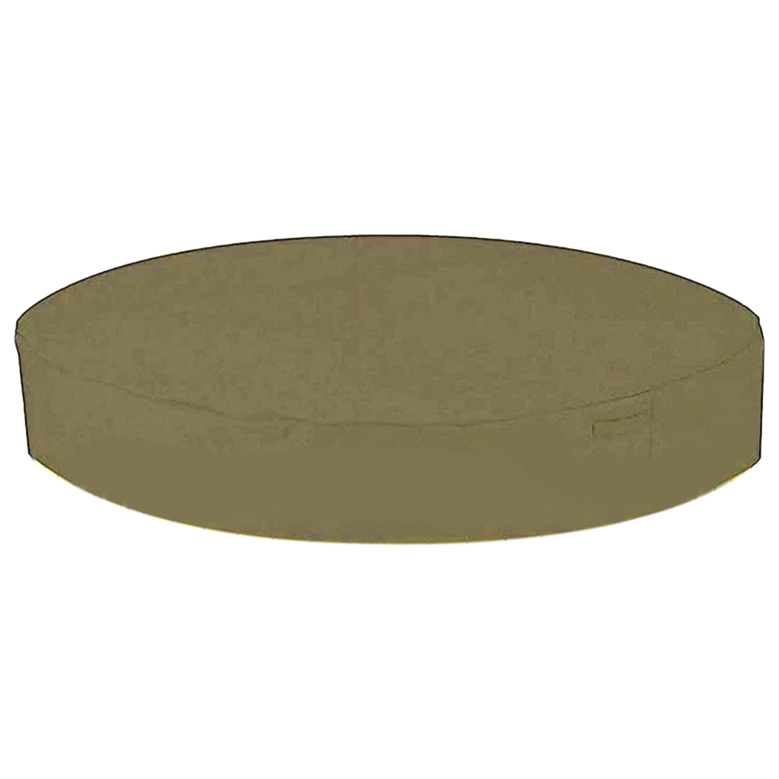 Round Solid Tub Cover Protector Anti UV Outdoor Spa Foldable Shade Elastic Bottom Weather Resistant Portable Waterproof: Beige / 160x90cm