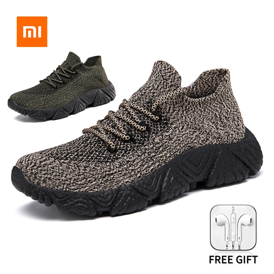 Xiaomi Youpin męskie buty trampki obuwie nowe siatki oddychające sportowe męskie latające dzianiny mieszkania mężczyźni trampki sznurowane mokasyny
