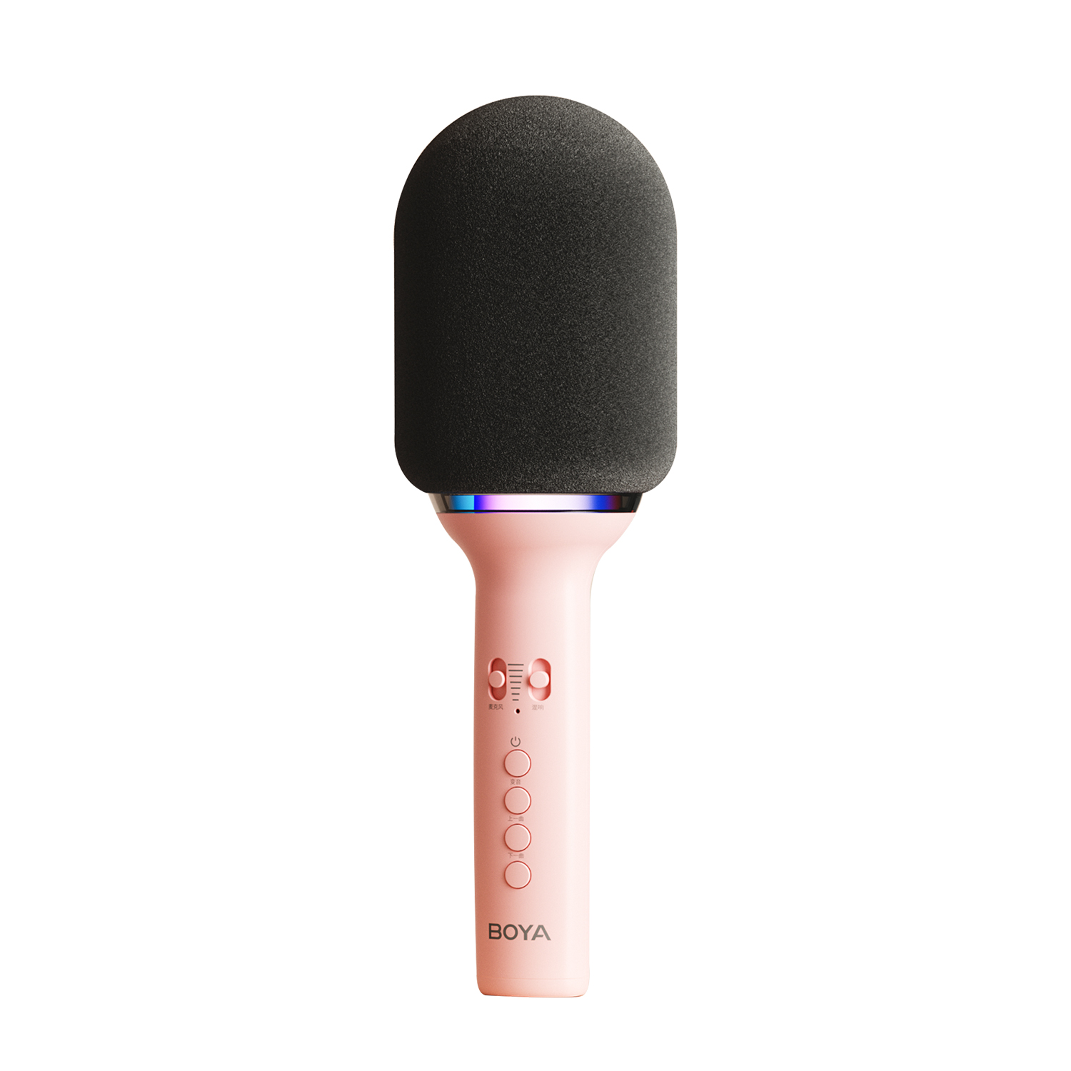 BOYA K11 Bezprzewodowy mikrofon Bluetooth do karaoke Przenośny mikrofon ręczny Głośnik Domowe przyjęcie Urodziny Dom KTV dla smartfona: Różowy