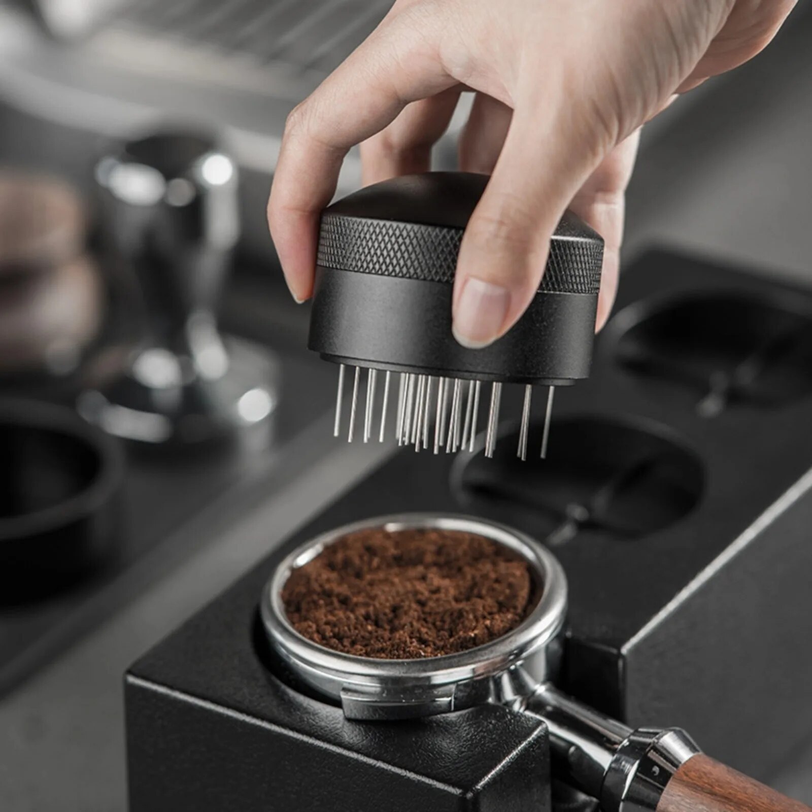 Espresso Stirrer WDT Tool, Espresso Distribution Tool for 51mm 54mm 53mm 58mm Portafilter, Coffee Powder Stirring Tool