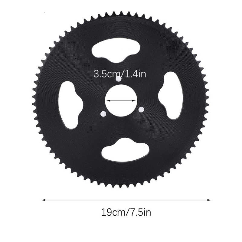 Tył motocykla zębatka T8F 74T ząb 35MM stalowa tylna zębatka trwałe akcesoria zapasowe robić motocykli stalowa tylna zębatka