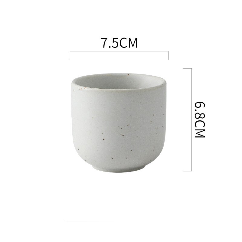Kaffekopper keramikk krus sake te krus drinkware kopp keramisk latte japansk håndlaget kaffekopp: E