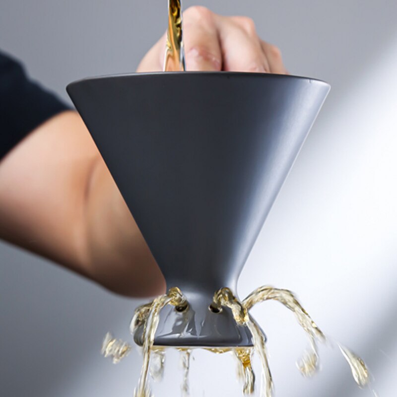 Ceramic Household Hand Drip Coffee Set with Filter V60 Drip Brewing Device Material Sharing Coffee Pot with Separate Stand