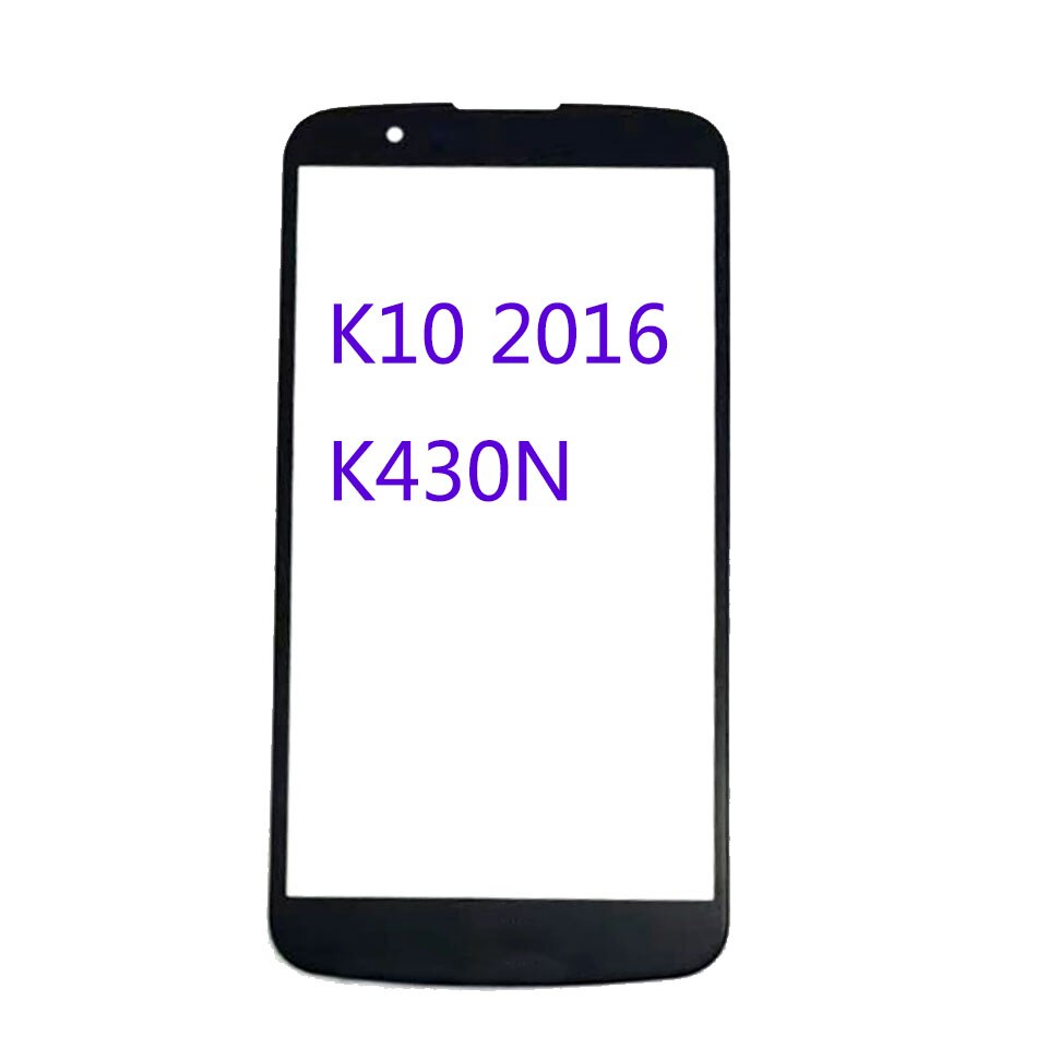 10Pcs\Lot For LG K10 Version K430n M250N K11 LCD Front Touch Screen Lens Glass With OCA Glue Replacement