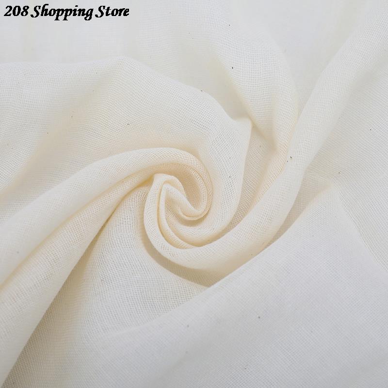 1.5 Yards Reusable Cheesecloth White Cotton Gauze Muslin Cheesecloth Fabric Butter Cheese Wrap Cloth Cheese Grater Kitchen Tools