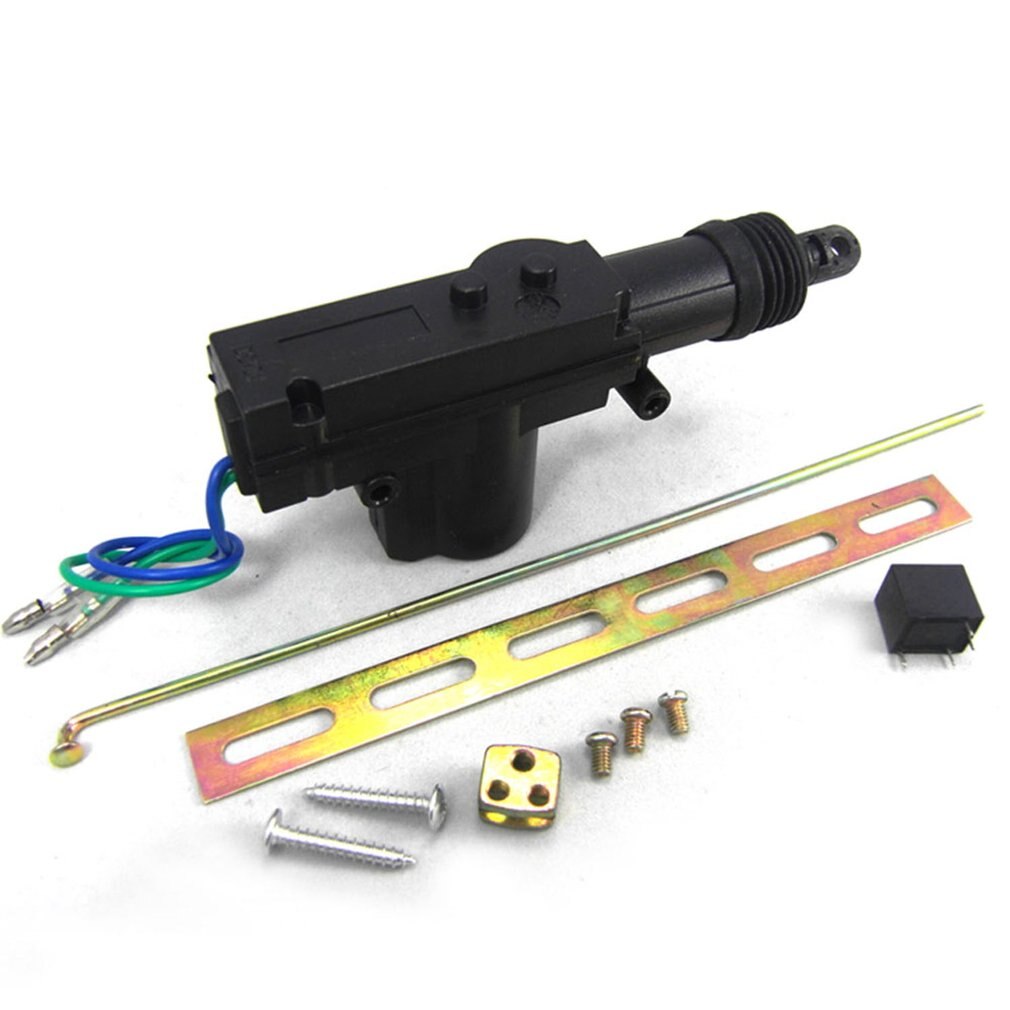 Universal Car Central Door Lock Actuator Auto Locking 2 Wire Motor Four-foot Relay Car Door Lock Actuator Entry System Kit