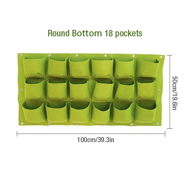 Wanddecoratie bonsai zakken met 81 zakken, groene kweekzakken, plantenbak, verticale tuin, vaas, muurplant, bloempot, winkellogo, decoratie: D-18