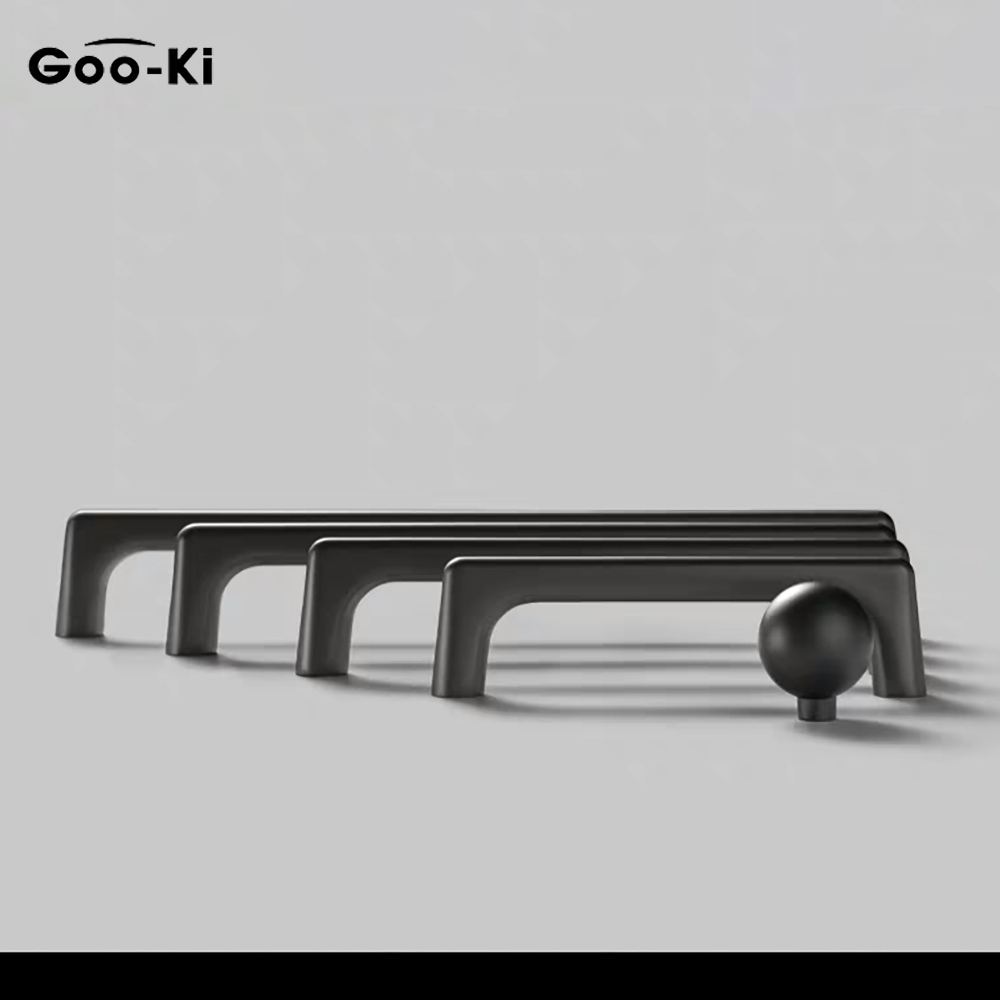 Tiradores modernos de armario gris de los Cárpatos, pomos a prueba de óxido, tiradores de tocador, manijas de puerta de armario de cocina para herrajes de muebles