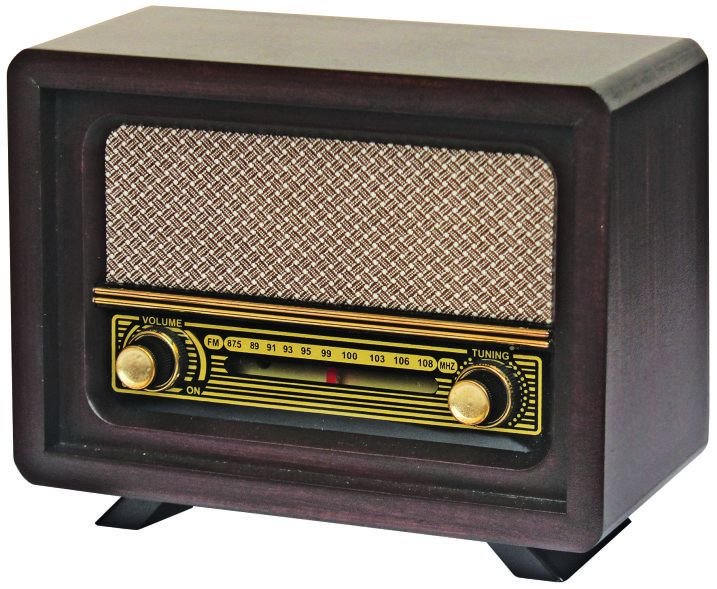 Nostalgische Radio Bruin Beyoğlu Model Met Adapter