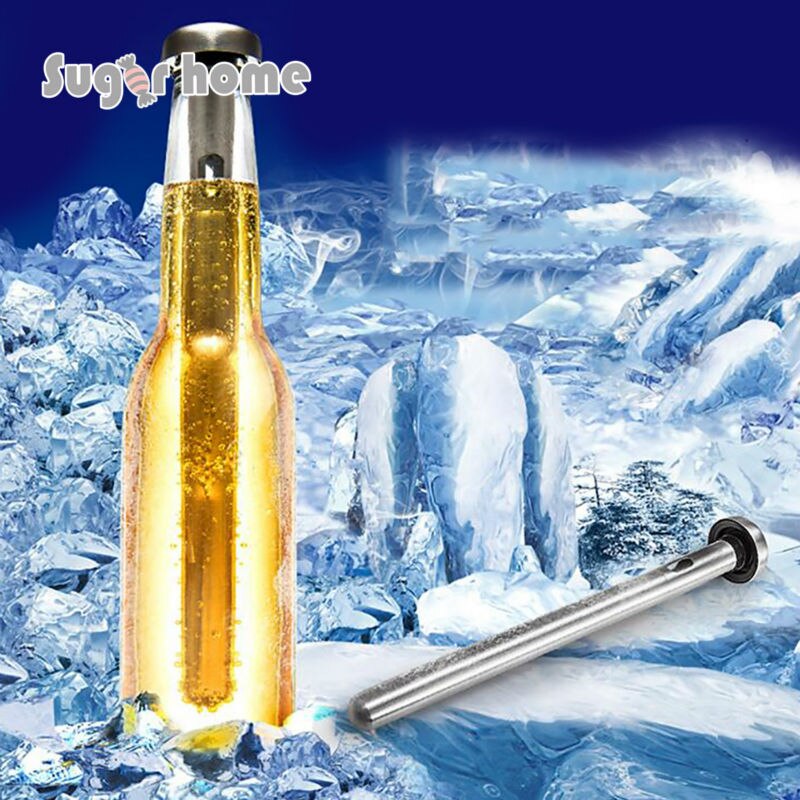 304#Stainless Steel Beer Cooling Stick Wine Chiller Beverage Frozen Stick Ice Cooler Useful Durable Barware