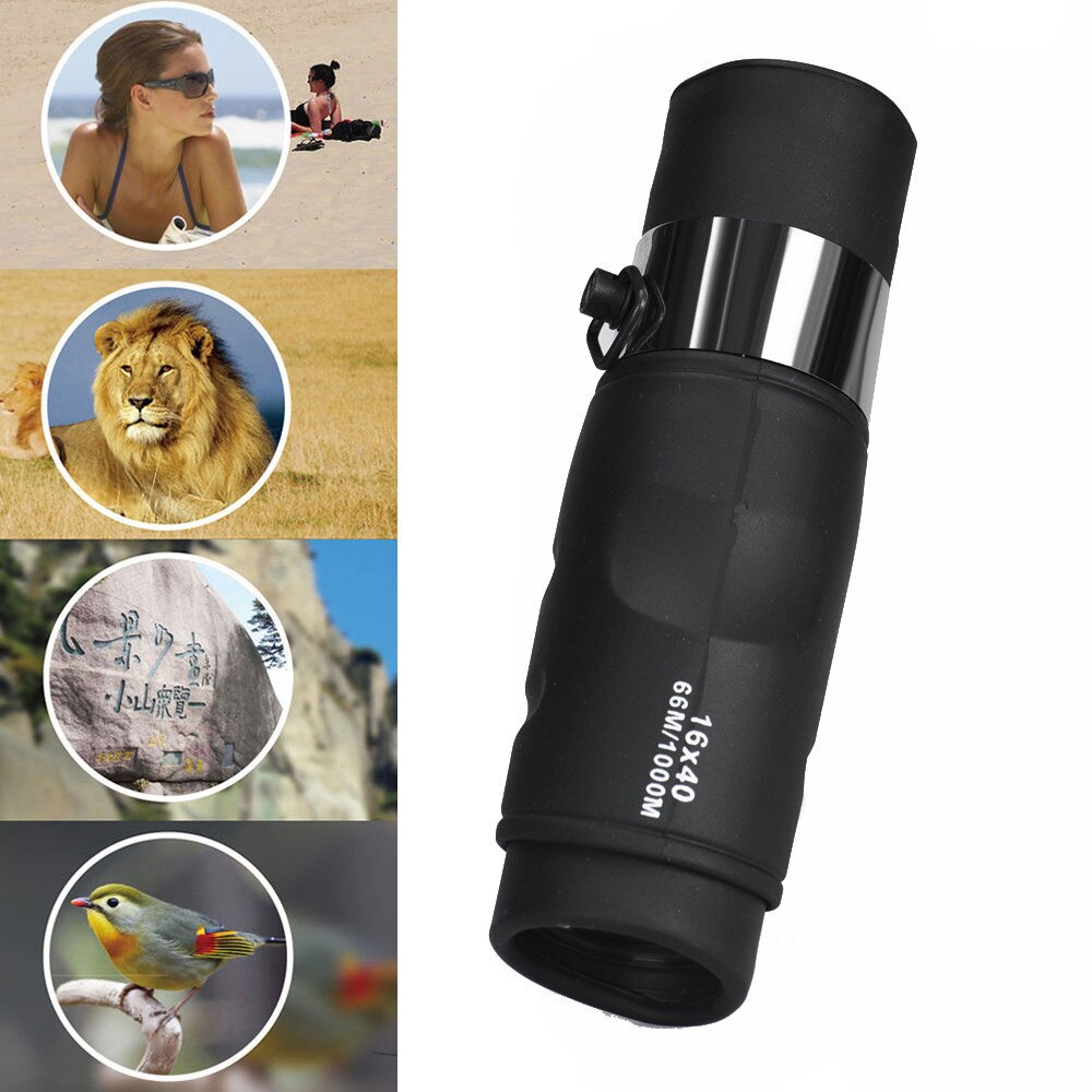 Waterproof telescope High Power 16X40 HD OPTICS BAK4 Night Vision Monocular Telescope Rotate Focus telescope camera#30