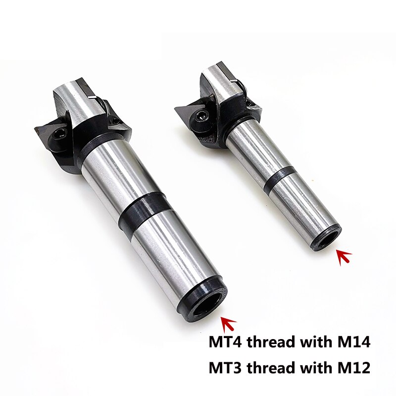 MTB Morse kegel MT3 MT4 rechten winkel 90 grad wende Gesicht mühle Cutter Bar gewinde M12 M14