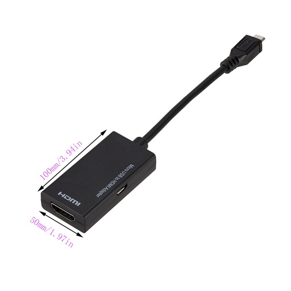 Micro USB to HDMI TV Out HDTV MHL Adapter Cable for Phones Tablet Fast Charger