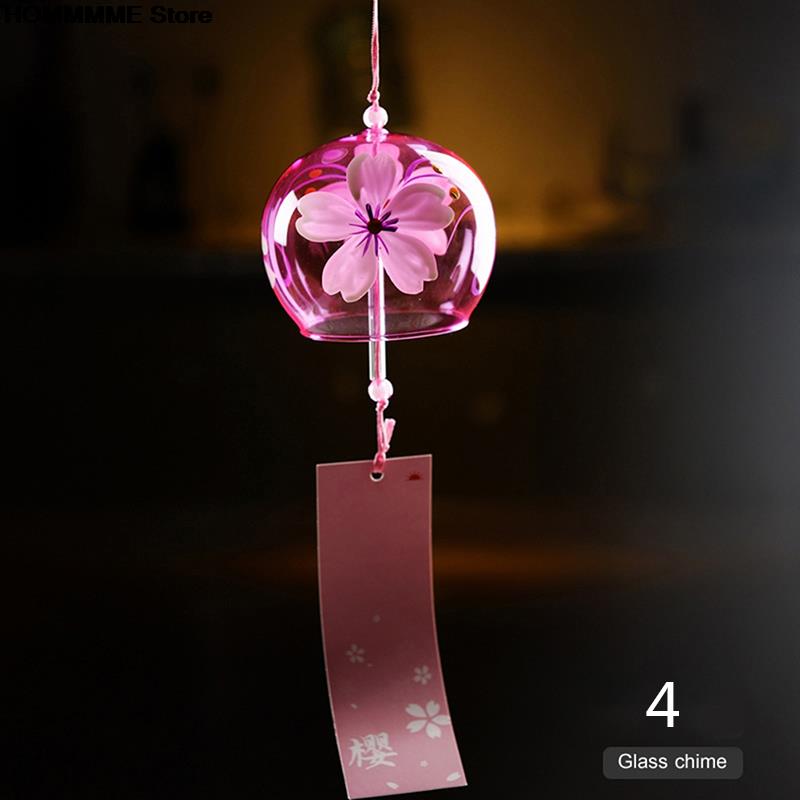 Japanese Wind Bell 1PC Japan Wind Chimes Handmade Glass Furin Home Decors Spa Kitchen Office Decor