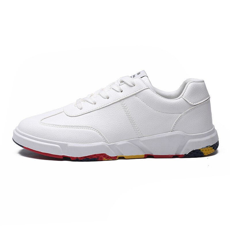 Tenis masculino tennissko til mænd komfort lejligheder sneakers mænd sportssko mænd sneakers billige tennis plataforma: Hvid 3 / 8.5