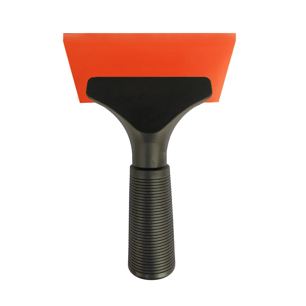 Rubber Squeegee Window Scraper Glass Wiper Car Cleaner Home Tools Brush For Washing Windows Glass Ceramic Floor Cleaning B69: YELLOW