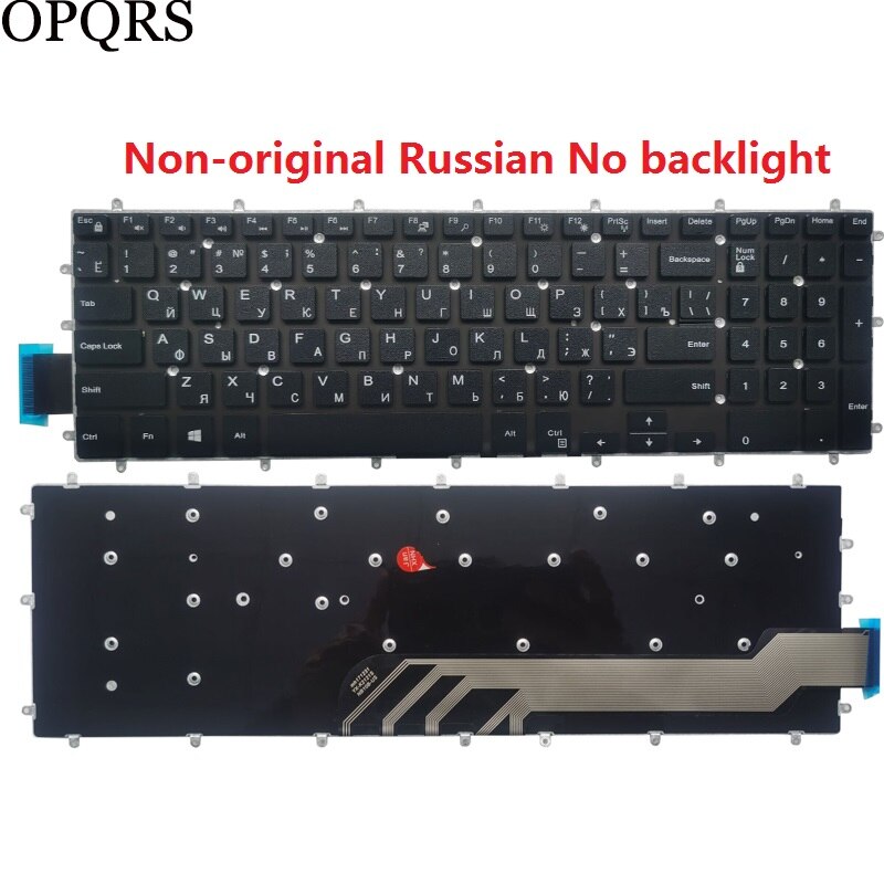 for Dell Inspiron 17 5765 5767 5770 5775 7790 7590 5765 5767 5770 Russian RU/UK/US/Spanish SP/Latin LA/Brazil BR laptop Keyboard: Non-original RU