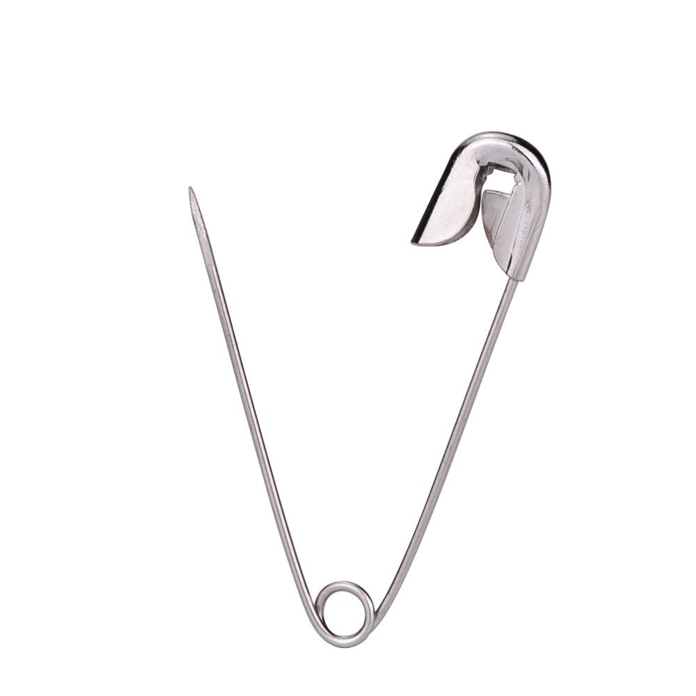 50pcs* 36mm Metal steel silver Safety Pins , ! 30g BZZ04