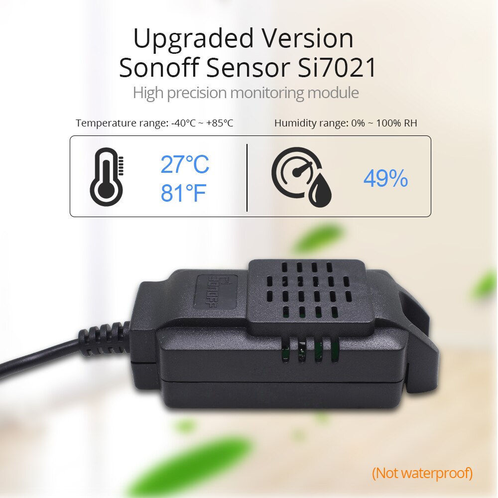 Sonoff sensor  ds18 b 20 vanntett temperatursensor  si7021 temperatur fuktighetssensor  al560 5m skjøtekabel