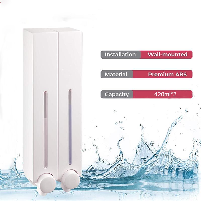 Wandmontage Zeepdispenser Wassen Lotion Handdesinfecterend Badkamer Hotel Shampoo Container Hand Zeepdispenser