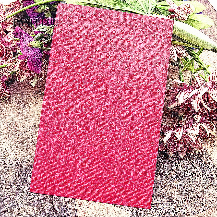 plastic clock template small flower craft card making paper card album wedding decoration Embossing folders