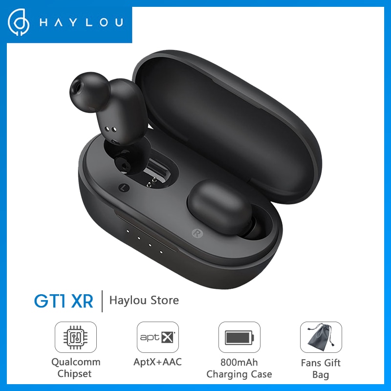 Haylou Nuevos Auriculares Bluetooth GT1-XR, Qcc 3020 Chip Alta Calidad Aptx Auriculares Inalámbricos