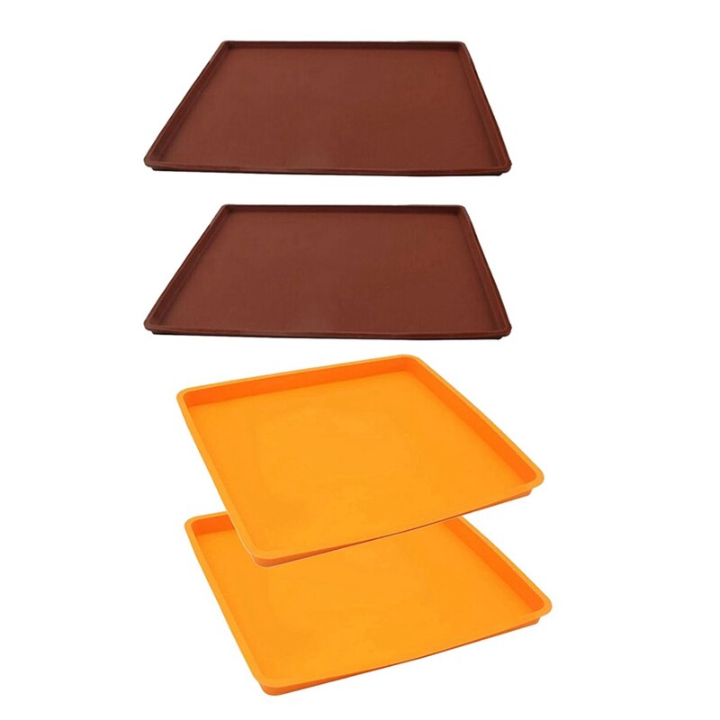 2 Pcs Swiss Roll Cake Mat Flexible Baking Tray Silicone Cookies Mold