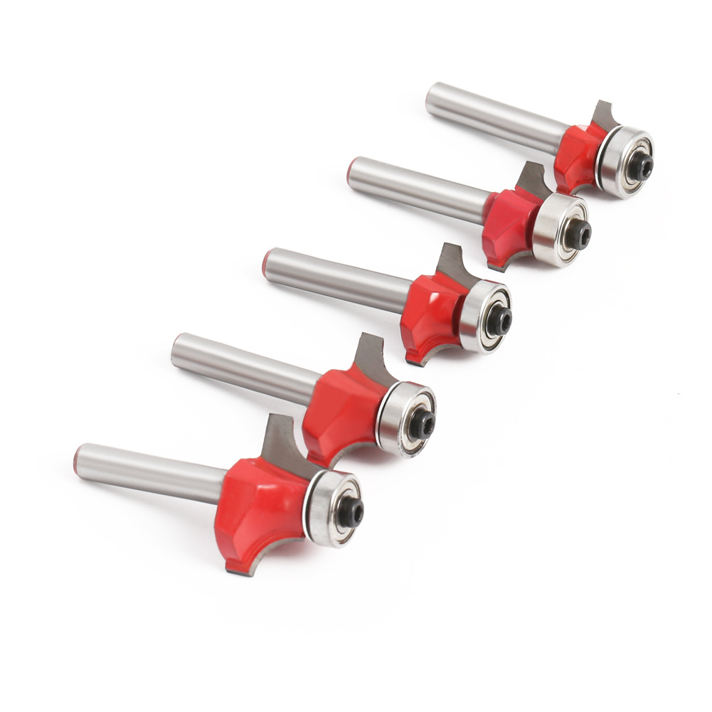 1/4 6mm Shank Corner Round Over Router Bit with BearingMilling Cutter for Wood Woodwork Tungsten Carbide Milling Cutter
