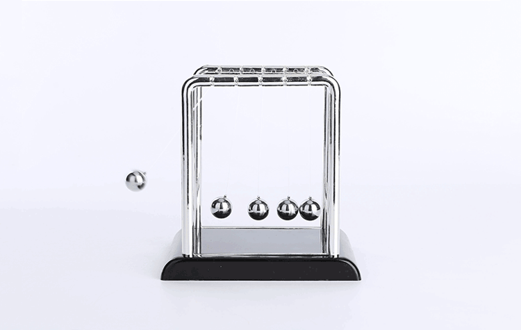 Newtons Cradle 5 Slinger Ballen Staal Natuurkunde Kinetische Energie Sculptuur-Fun Gadgets Metalen Bal Slinger