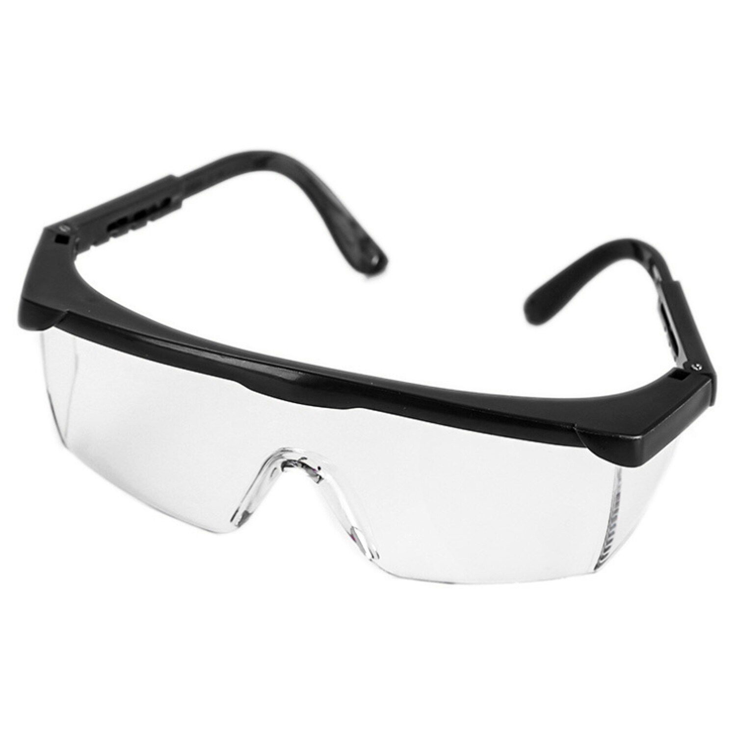 1pcs Adjustable Anti Dust Splash Fog Protective Eyewear Goggles Safety Eyeglasses for Workplace Office Laboratory Personal Use: Black