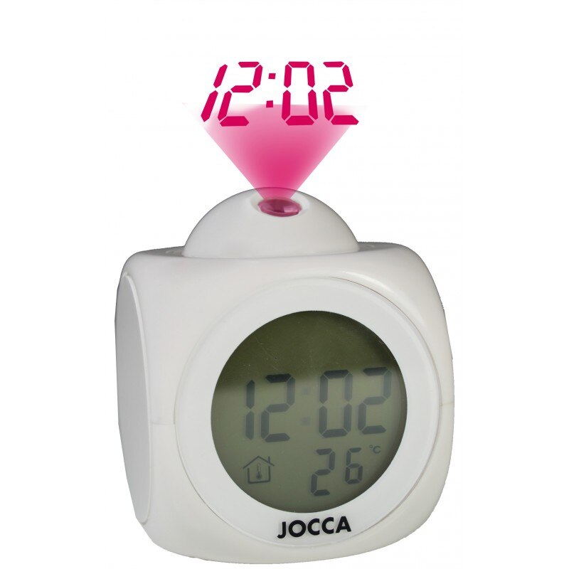 RELOJ DESPERTADOR CON VOZ Y PROYECTOR - 4,5V