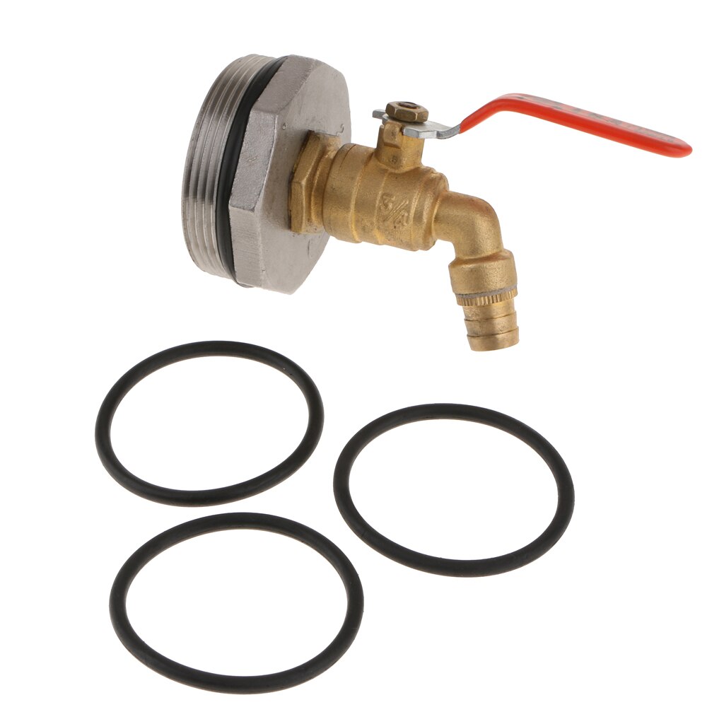 DN50/2 Zoll Edelstahl Tonne Fass Panzer Auslauf klopfen Wasserhahn Ersatz & O-Ring Dichtung Für 200L Fass Öl Wasser