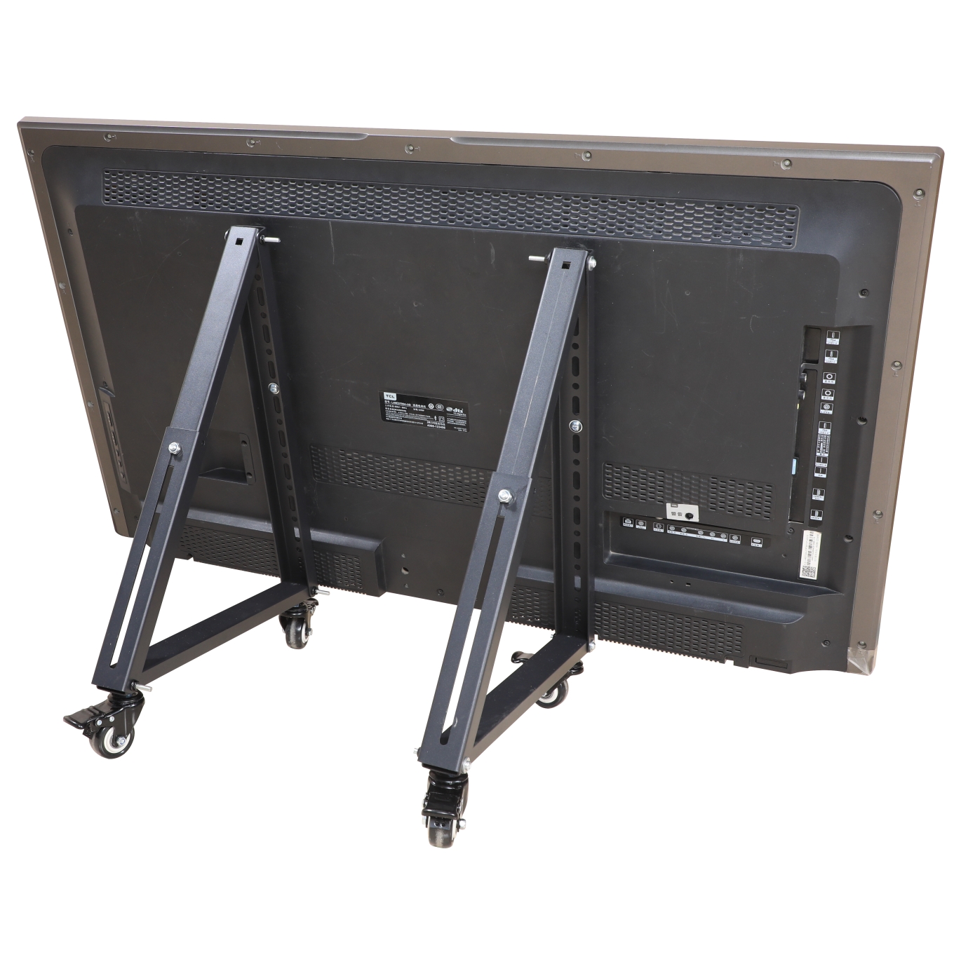 Hillport tv vogn gratis løft 32-70 &quot; rullende tv-monteringsstativ trolley plasmaskærm støtte led lcd skærm lav højde vogn  sc5100