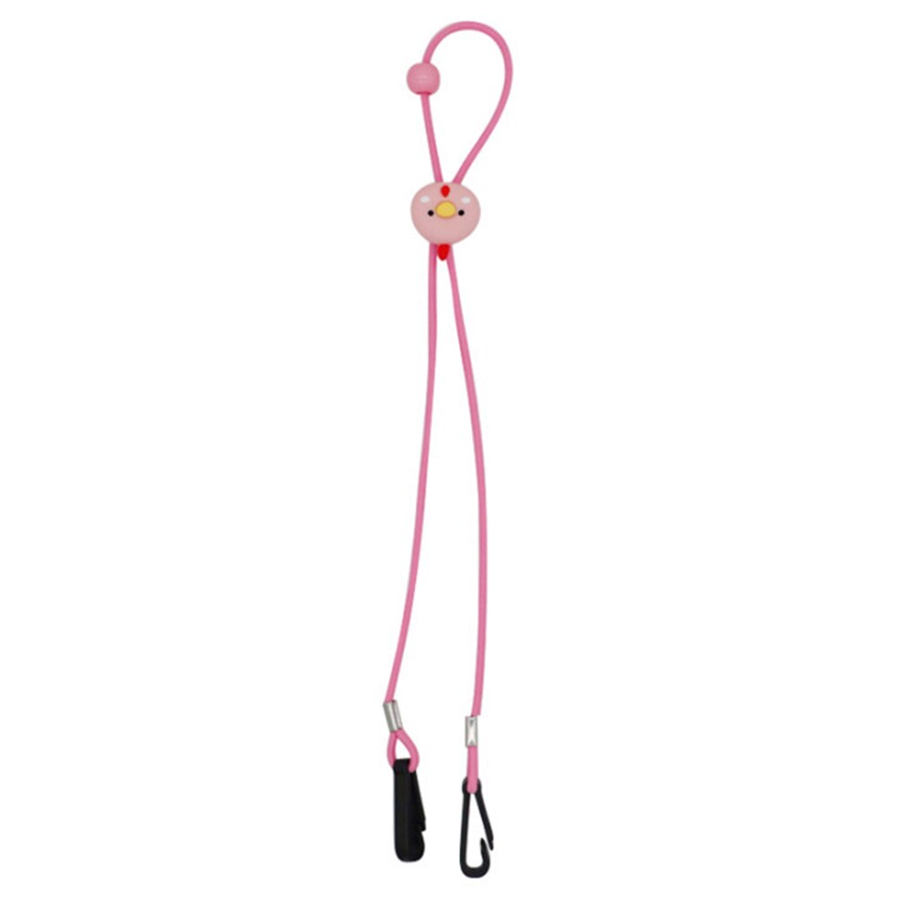 Verstelbare Gezichtsmasker Lanyard Handige Handige Veiligheid Masker Rest Oor Houder Touw Hals Opknoping: Pink