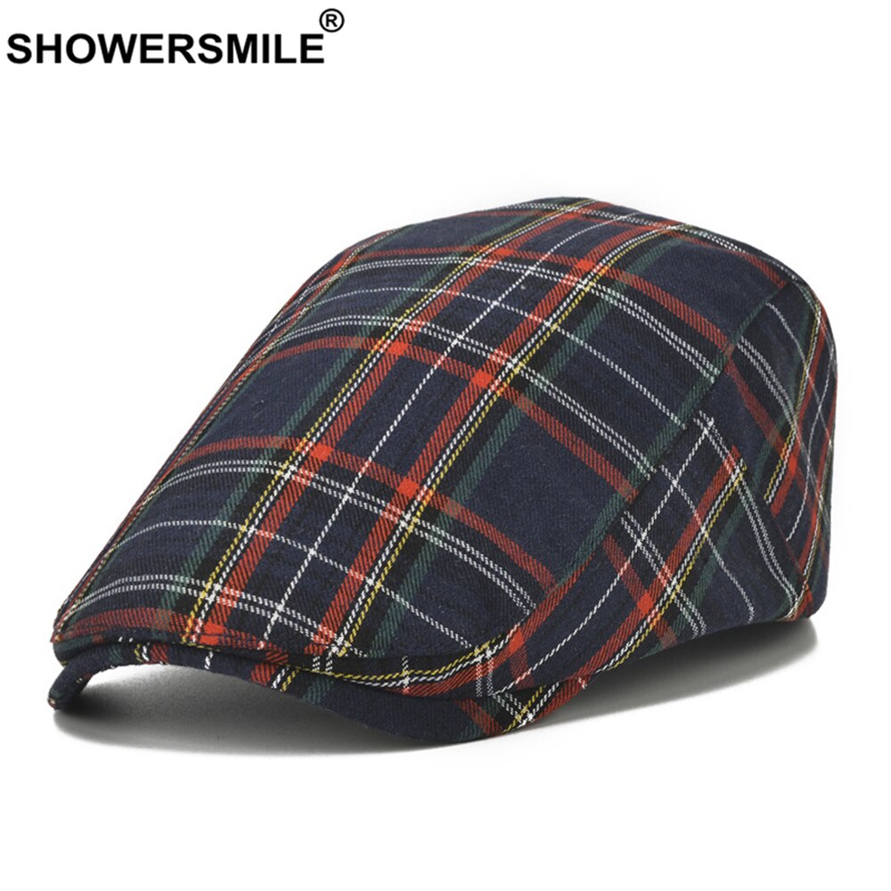 SHOWERSMILE Beret Hat British Style Flat Cap for Men Women Vintage Gatsby Newsboy Cap Spring Summer Driver Cabbie Hat