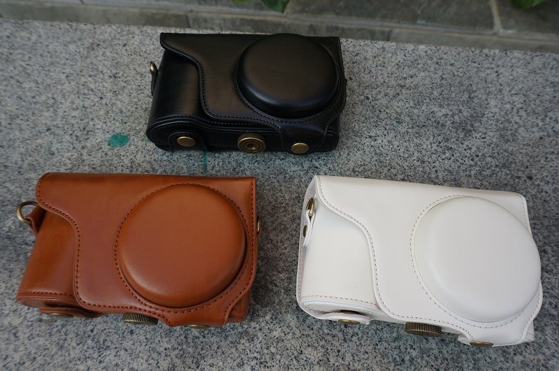 Pu Leather Camera Case For Samsung GALAXY EK-GC100 GC100 GC200 EK-GC-200 Digital Camera Bag Black Cover