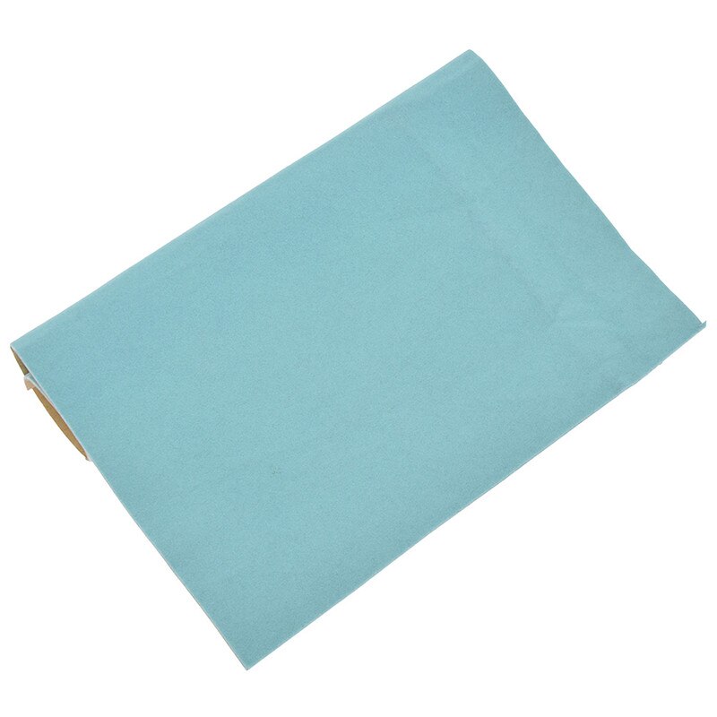 A4 adhésif velours flocage tissu couleur unie tissu pour vêtements chaussures sacs bricolage accessoires de couture à la main: Light blue