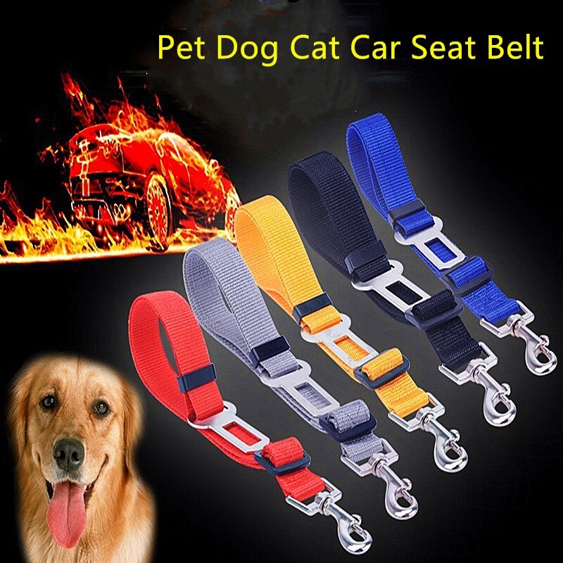 1Pc Hond Kraag Seat Belt Voertuig Auto Veiligheidsgordel Lead Clip Pet Kat Hond Veiligheid Dierbenodigdheden Product verstelbare Pet Veiligheidsgordel
