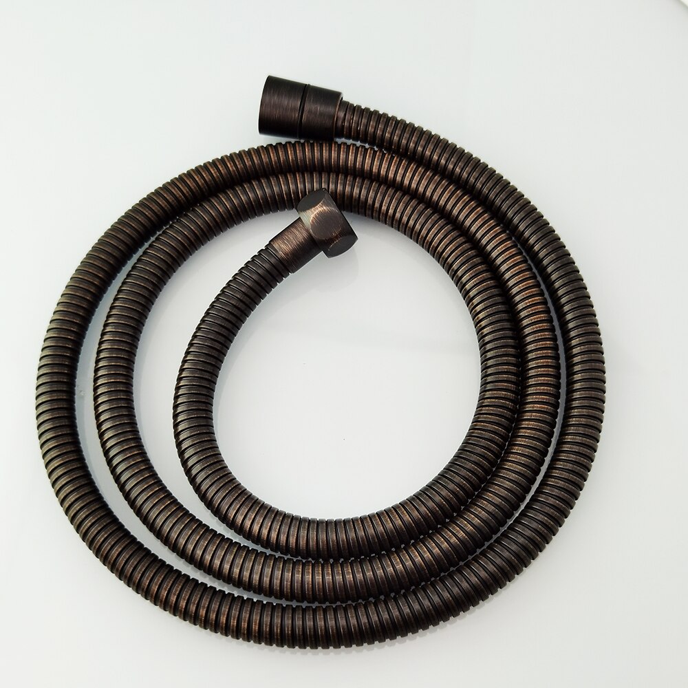 1.5 m /59 tommer fleksibel brusebad/bidet slange i rustfrit stål med kobberkerne mat sort/titanium guld/rosaguld: Orb