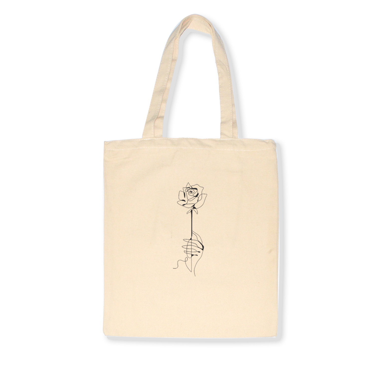 Literaire Eenvoudige Boodschappentassen Winkelen Eco Herbruikbare Schoudertassen Handtas Tote Tas Toevallige Reizen Vrouwen Vouwen Gezicht Bloem Print: E195BEIGE